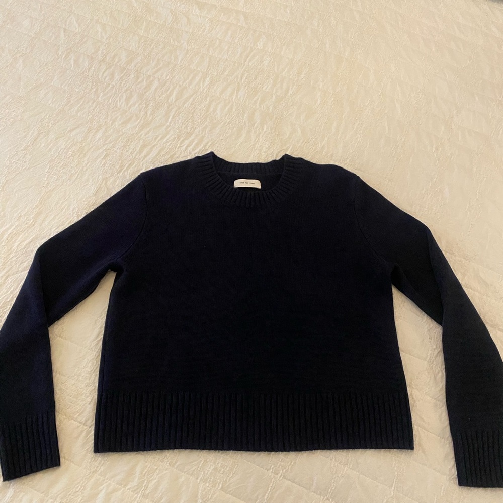Made for Italic 100% Cashmere Women’s Navy Crewneck Sweater